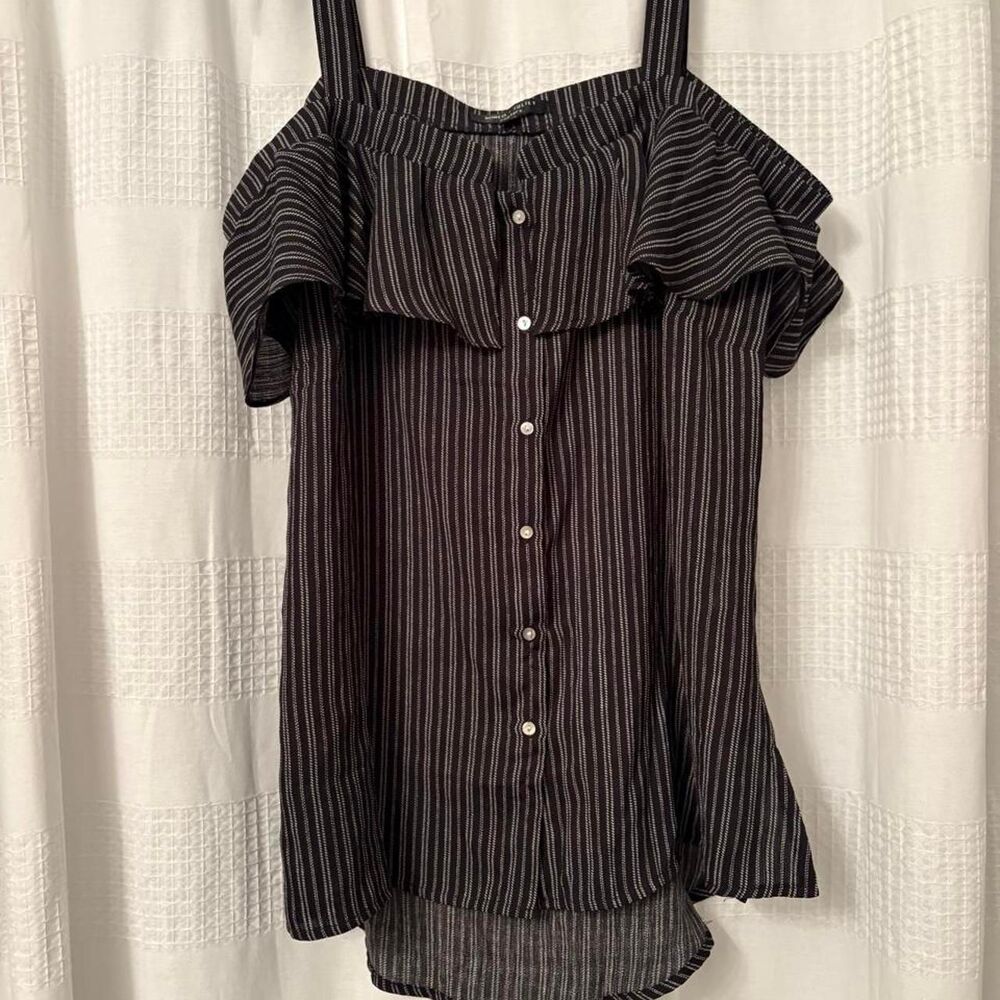 Romeo-juliet-couture Women's Black and Grey Blouse M